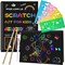 Scratch Paper Art Set for Kids – 2-Pack Rainbow Scratch Notebooks with Styluses, Fun DIY Arts & Crafts for Ages 3–12, Birthday & Graduation Gifts (Deep Black)